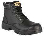 Hard Yakka Men's Gravel Embossed Leather Boots - Black