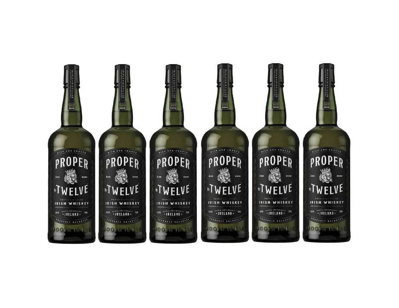 Proper Twelve Irish Whiskey 700ml - 6 Bottles