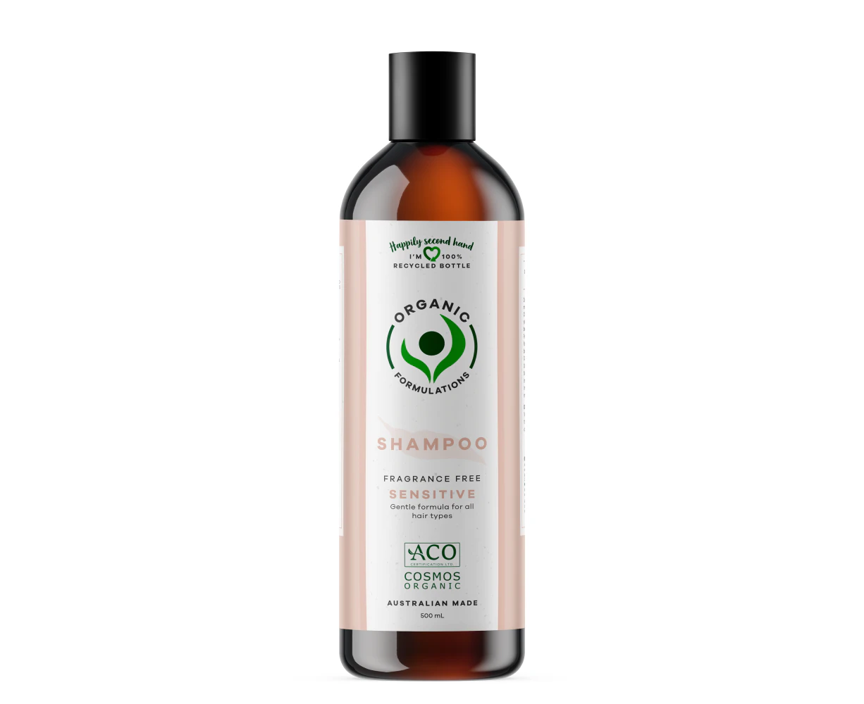 Organic Formulations Sensitive Shampoo 500ml | Certified Organic