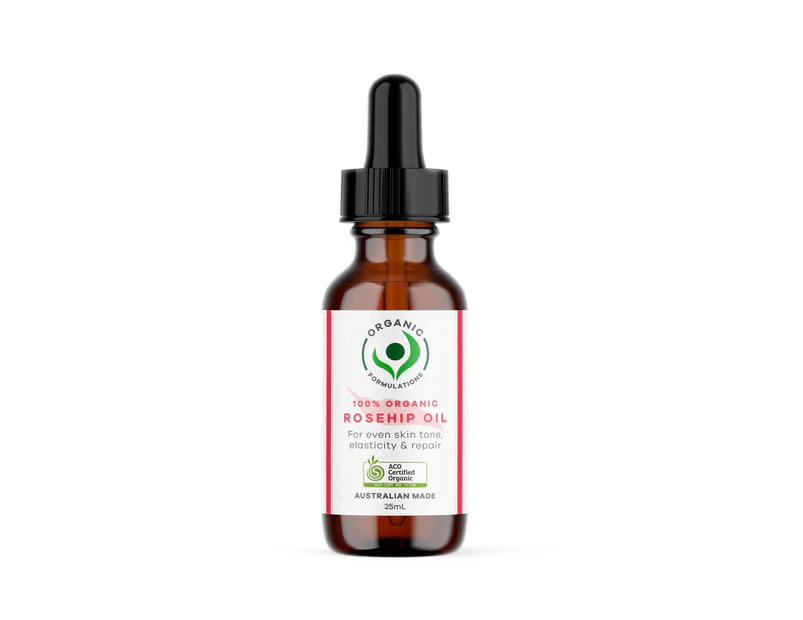 Organic Formulations 100% Organic Rosehip Oil 50ml | Certified Organic