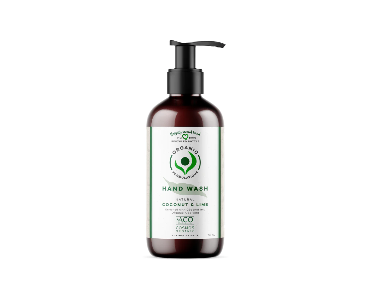 Organic Formulations Coconut & Lime Hand Wash 300ml | Certified Organic