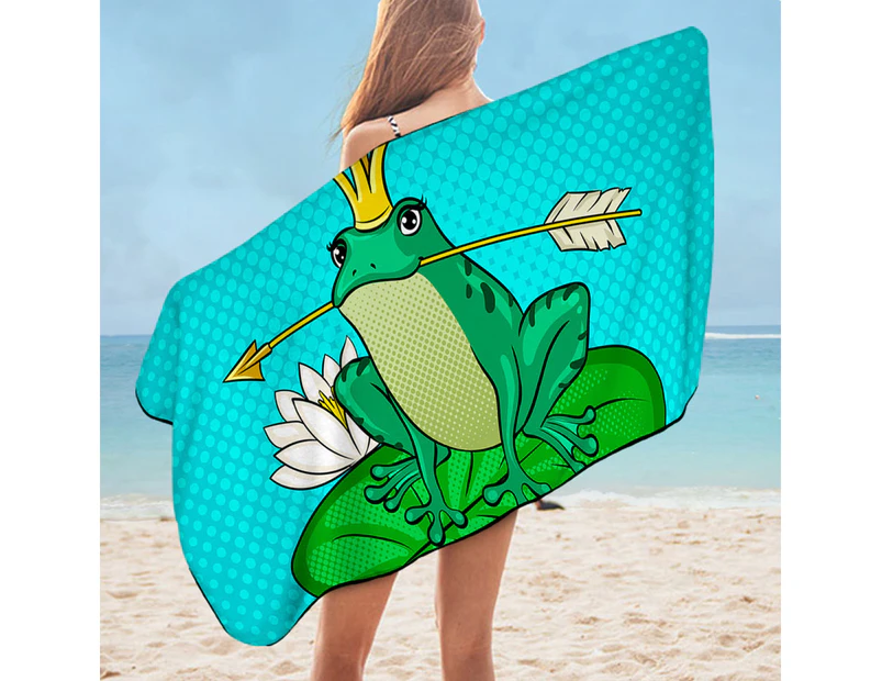 Frog Queen Microfiber Beach Towel