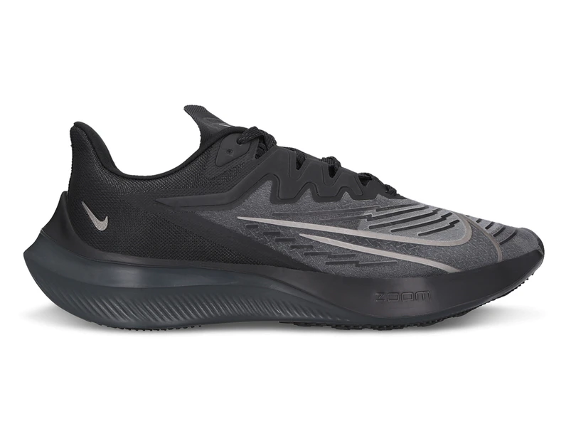 Nike Men's Zoom Gravity 2 Running Shoes - Black/Dark Smoke Grey