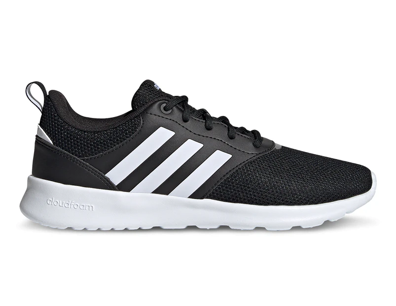 Adidas Women's QT Racer 2.0 Running Shoes - Core Black/White/Grey Five