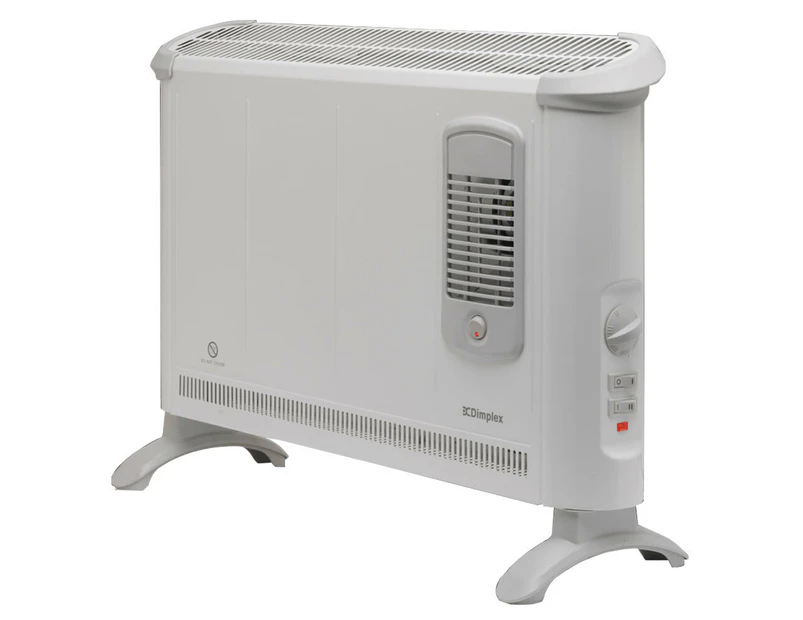 Dimplex 2000W Portable Electric Floor Convector Heater w/Turbo Fan Heating White