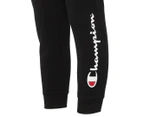 Champion Kids'/Youth Script Cuff Trackpants / Tracksuit Pants - Black