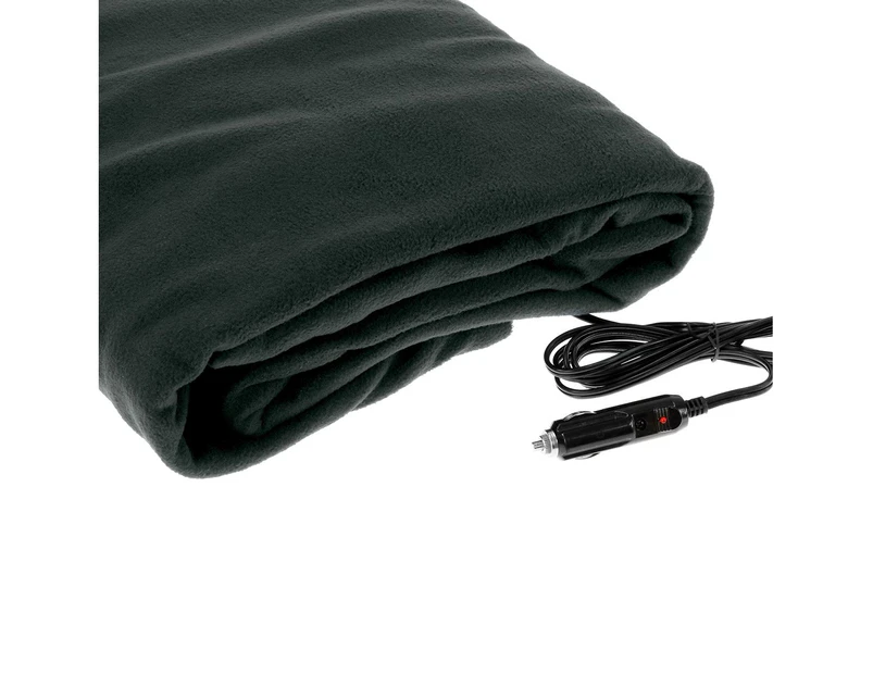 Laura Hill Heated Electric Car Blanket 150x110cm 12V - Black