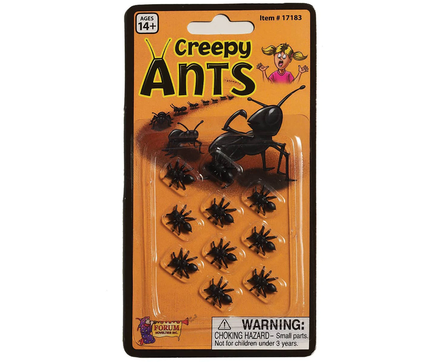 Black Ants Creepy Halloween Decoration - 10 Pack - Genuine Forum Novelties & New