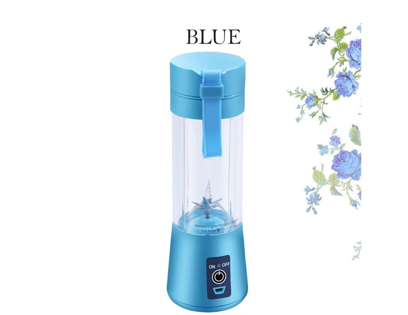 4-Blade Portable Blender Handy Powerful - 4 colours - Blue