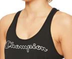Champion Women's Phys Ed Racerback Tank Top - Black