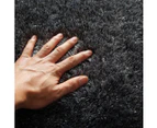 Floor Rug Mat Shaggy Rugs Area Carpet Living Room Bedroom Dark Grey 230x160cm - Dark Grey