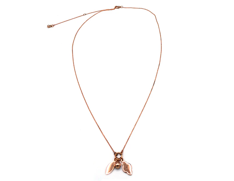 Ambra Charm Necklace - Rose Gold
