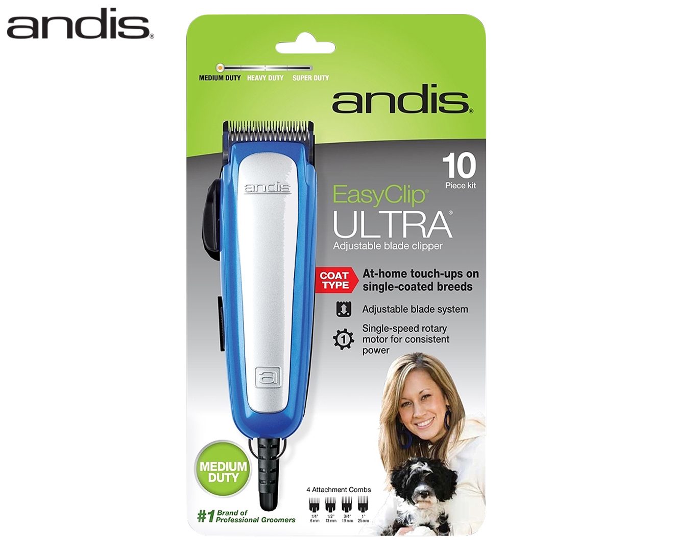 Andis Easy Clip Ultra Medium Duty Pet Groomer Catch