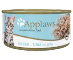24 x Applaws Kitten Food Tin Tuna in Jelly 70g