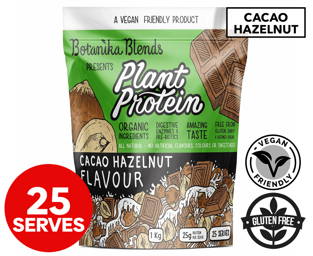 Botanika Blends Plant Protein Cacao Hazelnut 1kg / 25 Serves