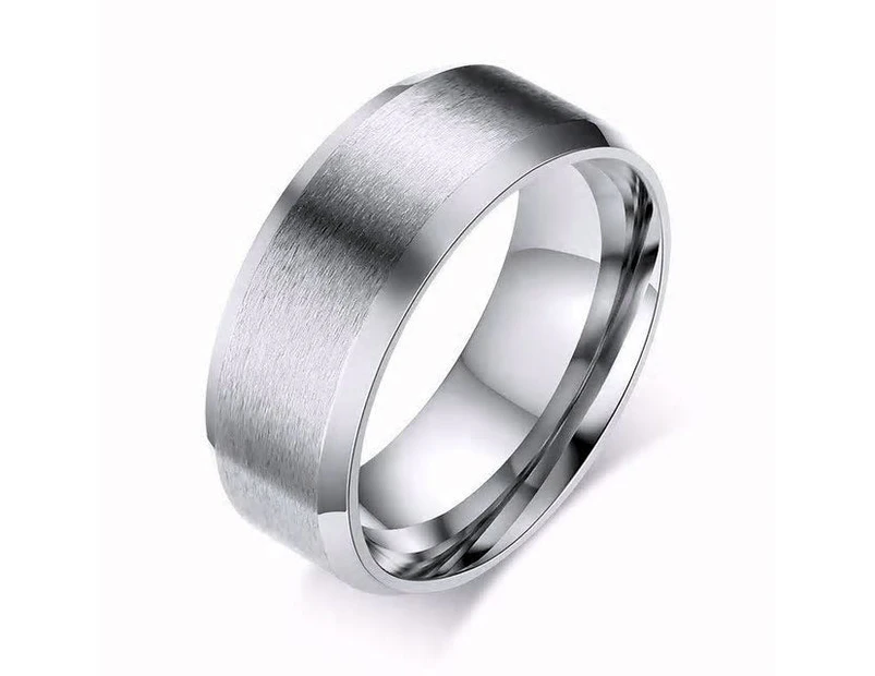 Eclectic Collection Unisex Stainless Steel Ring - silver