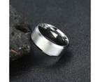 Eclectic Collection Unisex Stainless Steel Ring - black