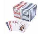 12 Decks CLASSIC PLAYING CARDS Standard Faces Mix Of Red & Blue BULK