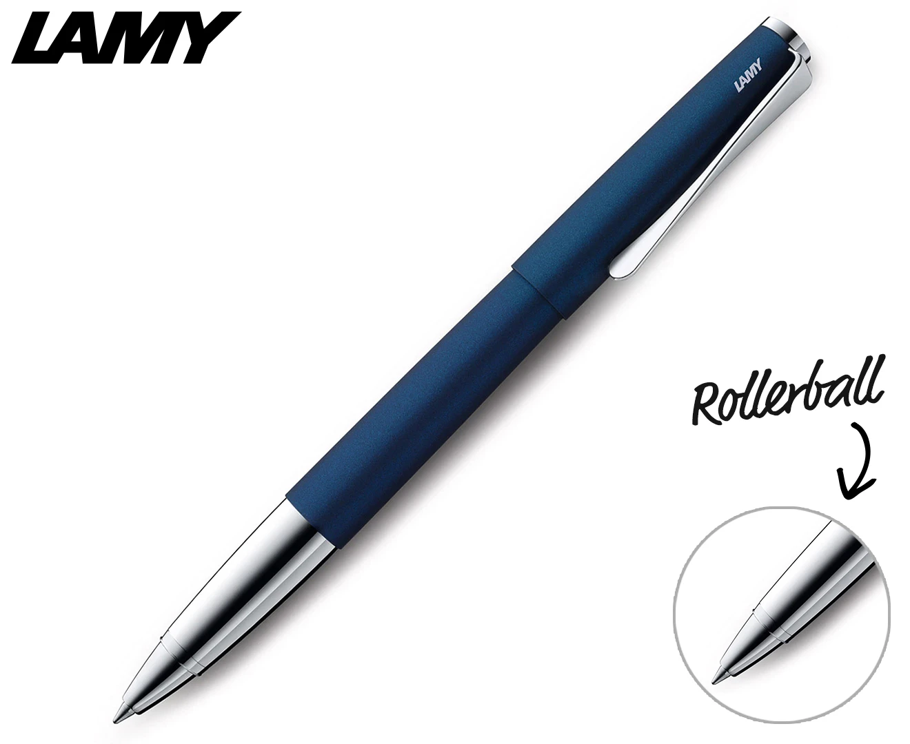 Lamy Studio Suits M63 Refill Imperial Propeller-Shaped Clip Rollerball Pen Blue