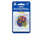 Kevron 47044 Key Head Rings Assorted Pack 10