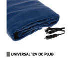 Laura Hill Heated Electric Car Blanket 150x110cm 12V - Navy Blue