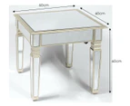 Mirrored side table/ light champagne colour