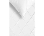 Chloe White Embroidered Quilt Cover Set - White