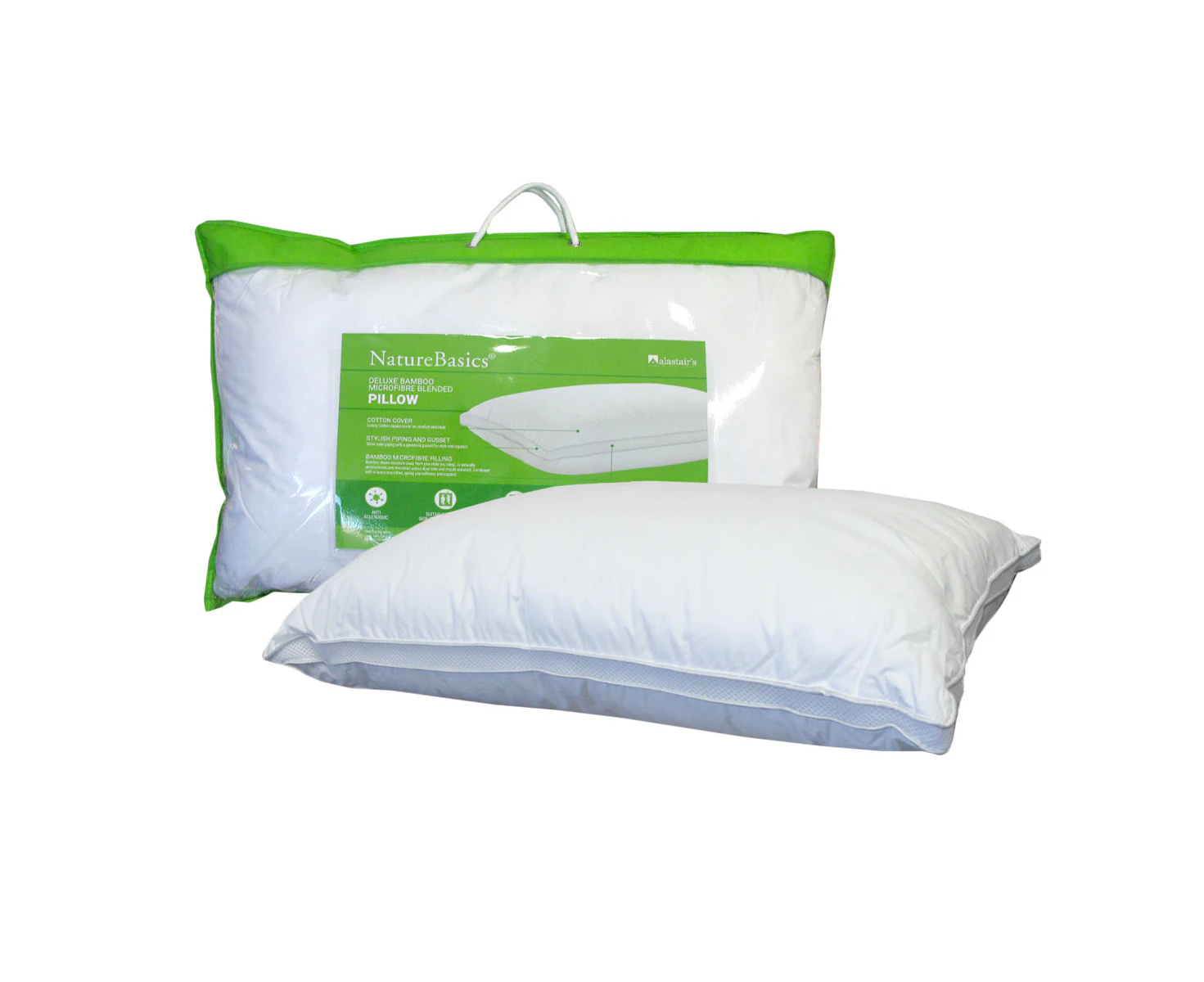 1000GSM Nature Basics Deluxe Bamboo Microfibre Blended Standard Pillow