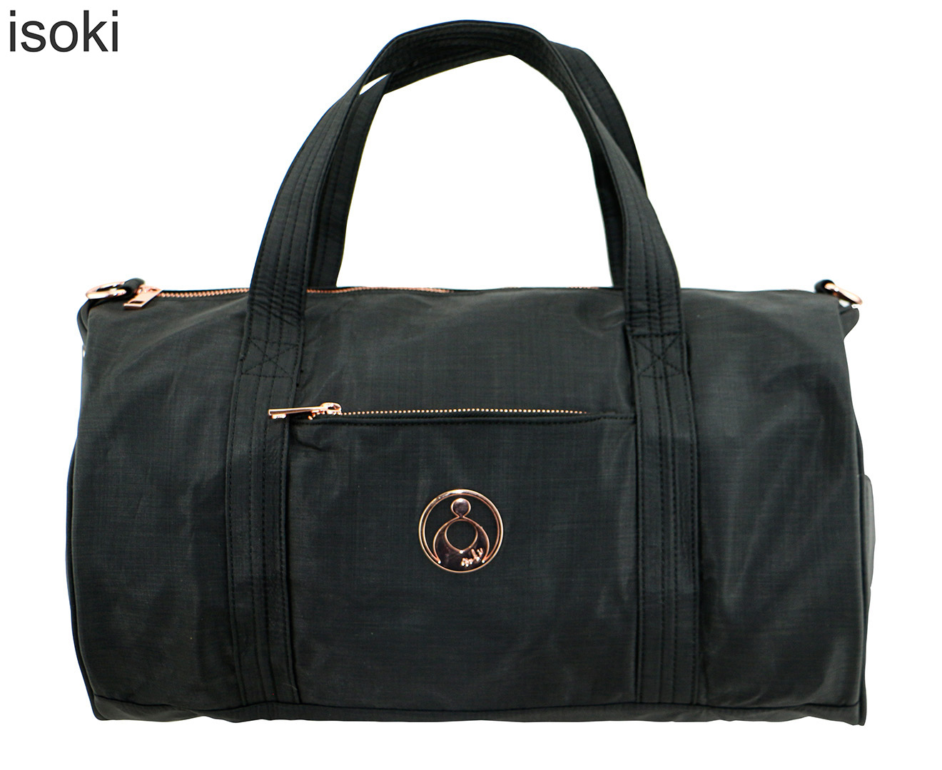 Isoki Kingston Nappy Duffle Bag - Black | Www.catch.com.au