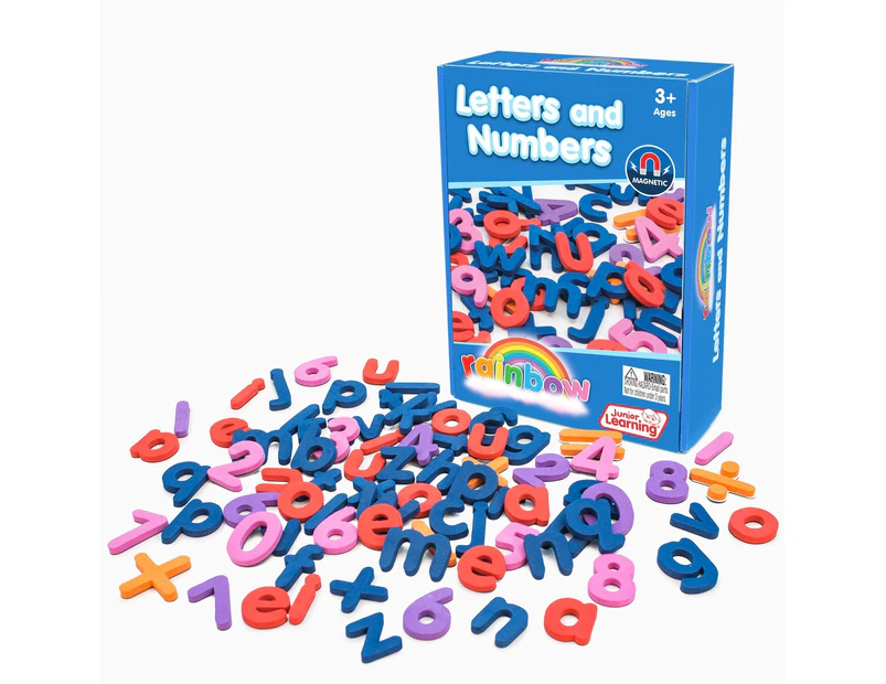 Junior Learning Rainbow Letters and Numbers Magnetic Resource