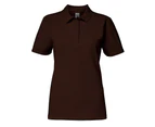 Gildan Softstyle Womens Short Sleeve Double Pique Polo Shirt (Dark Chocolate) - BC3719