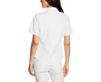 Fruit Of The Loom Ladies Lady-Fit Short Sleeve Oxford Shirt (White) - BC398