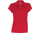 Kariban Proact Womens Short Sleeve Performance Polo Shirt (Red) - RW4247