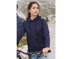 Fruit Of The Loom Ladies Lady Fit Hooded Sweatshirt / Hoodie (Deep Navy) - BC363