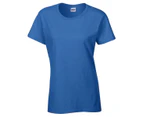 Gildan Ladies/Womens Heavy Cotton Missy Fit Short Sleeve T-Shirt (Royal) - BC2665