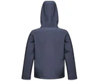 Regatta Childrens/Kids Octagon 3 Layer Hooded Softshell Jacket (Navy) - RW6597