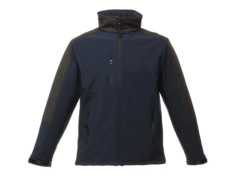 Regatta Mens Hydroforce 3-Layer Softshell Jacket (Wind Resistant, Water Repellent & Breathable) (Navy/Black) - RW1215