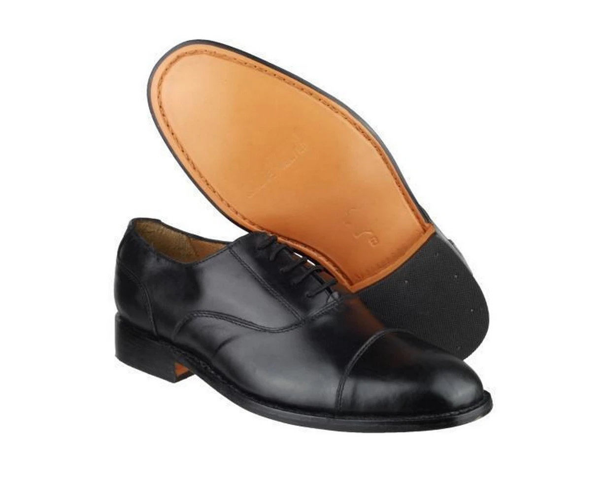 Amblers James Leather Soled Shoe / Mens Shoes (Black) - FS520