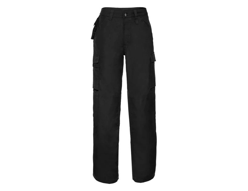 Russell Work Wear Heavy Duty Trousers (Long) / Pants (Black) - BC1054
