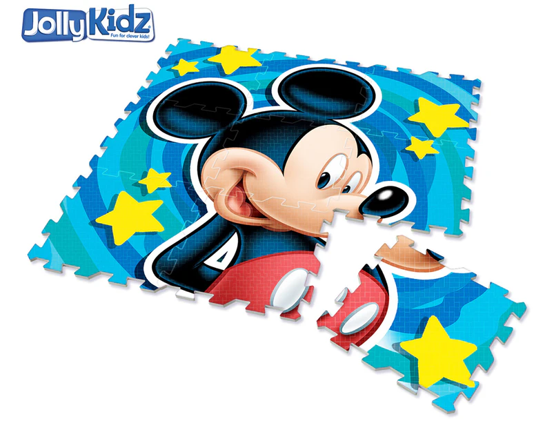 Jolly Kidz 90.5x90.5cm Disney Mickey Mouse Eva Puzzle Playmat