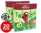 2 x Go Natural Fruit Twisters Strawberry & Apple 10pk 1