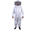 Beekeeping Starter Kit For Beekeepers With OZ Bee 3 Layer Mesh Ventilated Round Head Suit Protective Gear - L, S, M