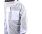Beekeeping Starter Kit For Beekeepers With OZ Bee 3 Layer Mesh Ventilated Round Head Suit Protective Gear - 2XL, XL, M