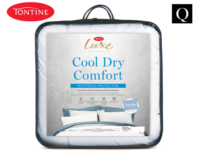 Tontine Luxe Cool Dry Comfort Queen Bed Mattress Topper