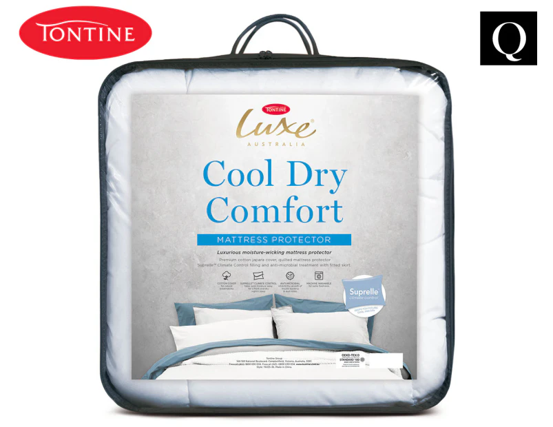 Tontine Luxe Cool Dry Queen Bed Mattress Protector