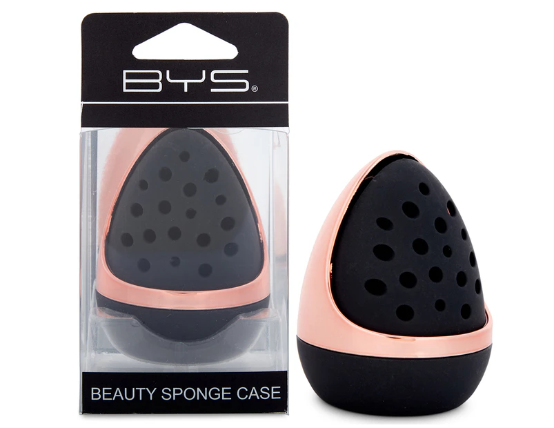 BYS Beauty Sponge Case -  Black/Rose Gold