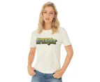 Wrangler Women's Hyland Tee / T-Shirt / Tshirt - Ecru White