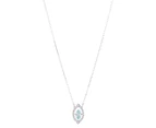 Swarovski Sparkling Dance Necklace - Silver/Blue