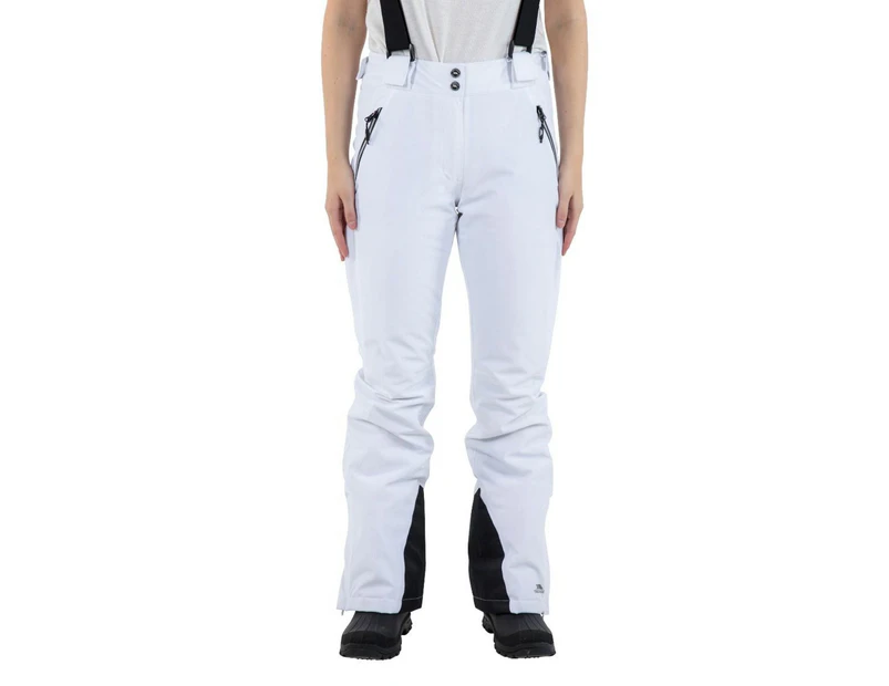 Trespass Womens Solitude II Ski Trousers (White) - TP4173