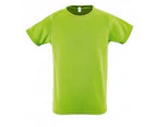 SOLS Childrens/Kids Sporty Unisex Short Sleeve T-Shirt (Apple Green) - PC2153